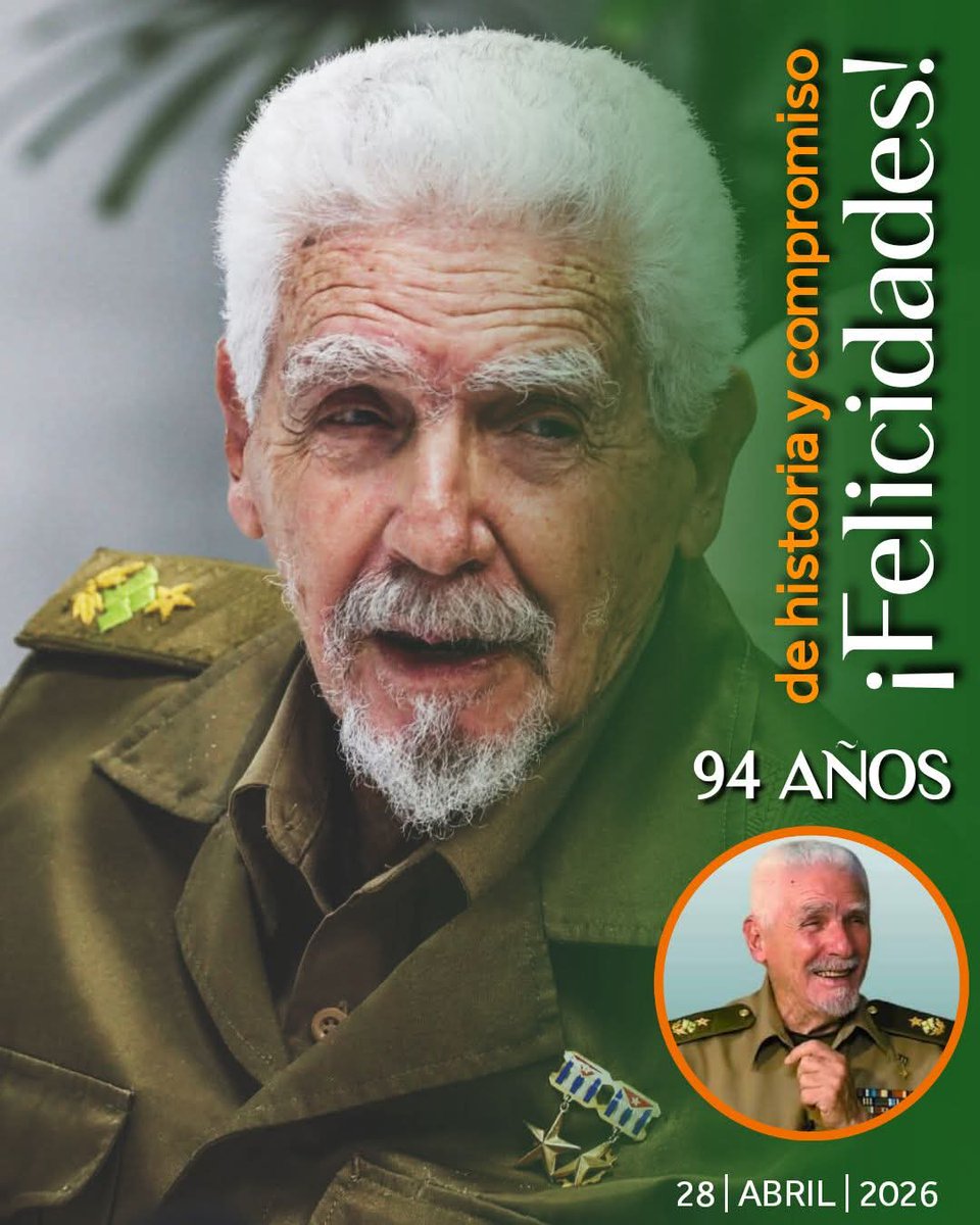0Eliop3's tweet photo. Vida, Compromiso y Lealtad. Esa es la trayectoria de uno de los grandes. Muchísimas FELICIDADES desde el #INRHCUBA @AntonioRdguezR @GladysArtemisa #CubaViveEnSuHistoría #CubaEstáFirme https://t.co/5lSV6ldw1V