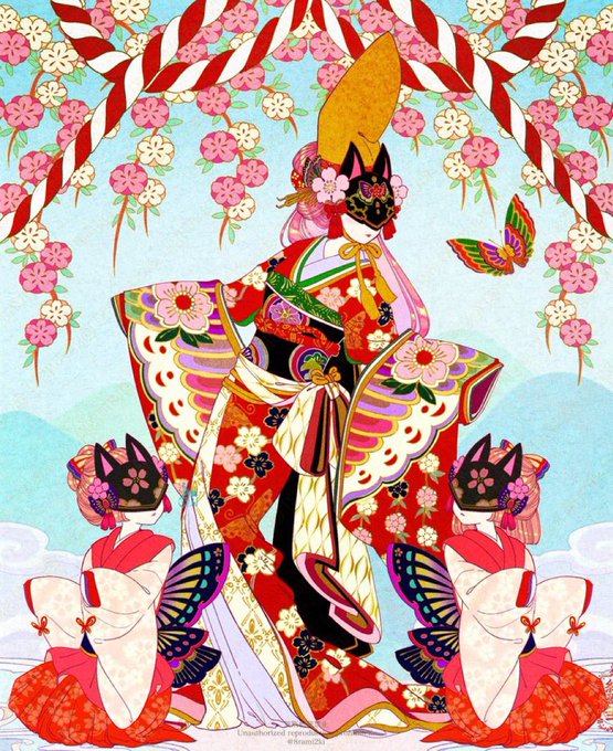四季織りの着物 」|藤ちょこ@個展3月24日～のイラスト