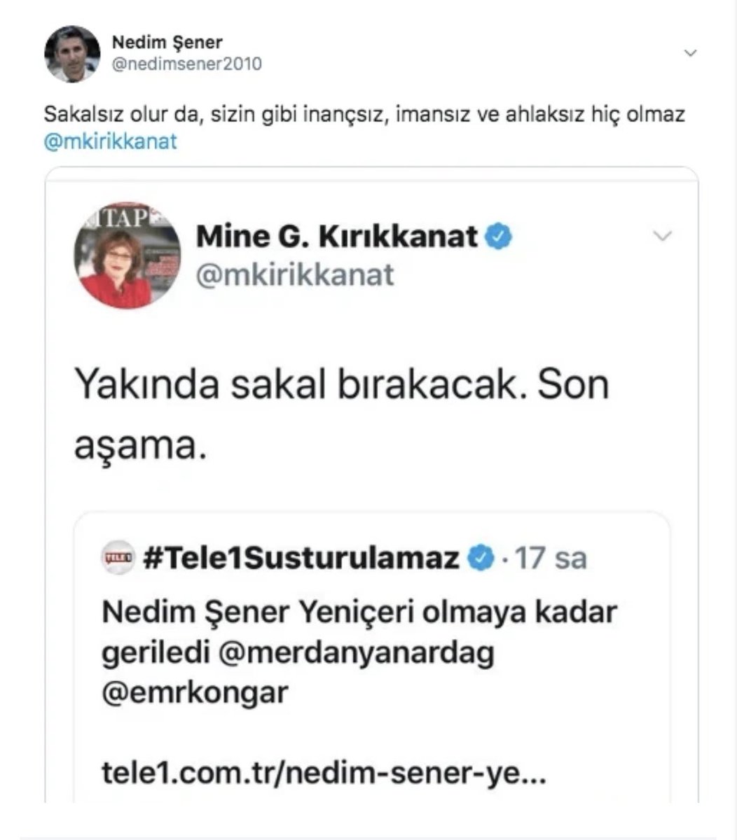 nedimsener2010's tweet photo. Yıllardır görünen ama görmezden gelinen; Kalbinden diline vuran kötülüğe yenildin sen… https://t.co/EdrfrGW5vg
