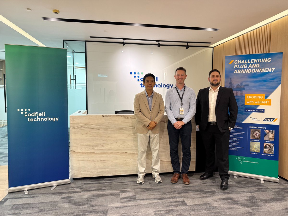 odfjelltech's tweet photo. 🌍 Odfjell Technology has signed a Memorandum of Understanding (MoU) with ANT (Applied New Technologies) to deliver advanced plug and abandonment (P&amp;A) solutions in Southeast Asia.  Read the full story here.

https://t.co/pHnZnRzpDb

#OdfjellTechnology #ANT #PlugandAbandonment https://t.co/loPwqGxYwR