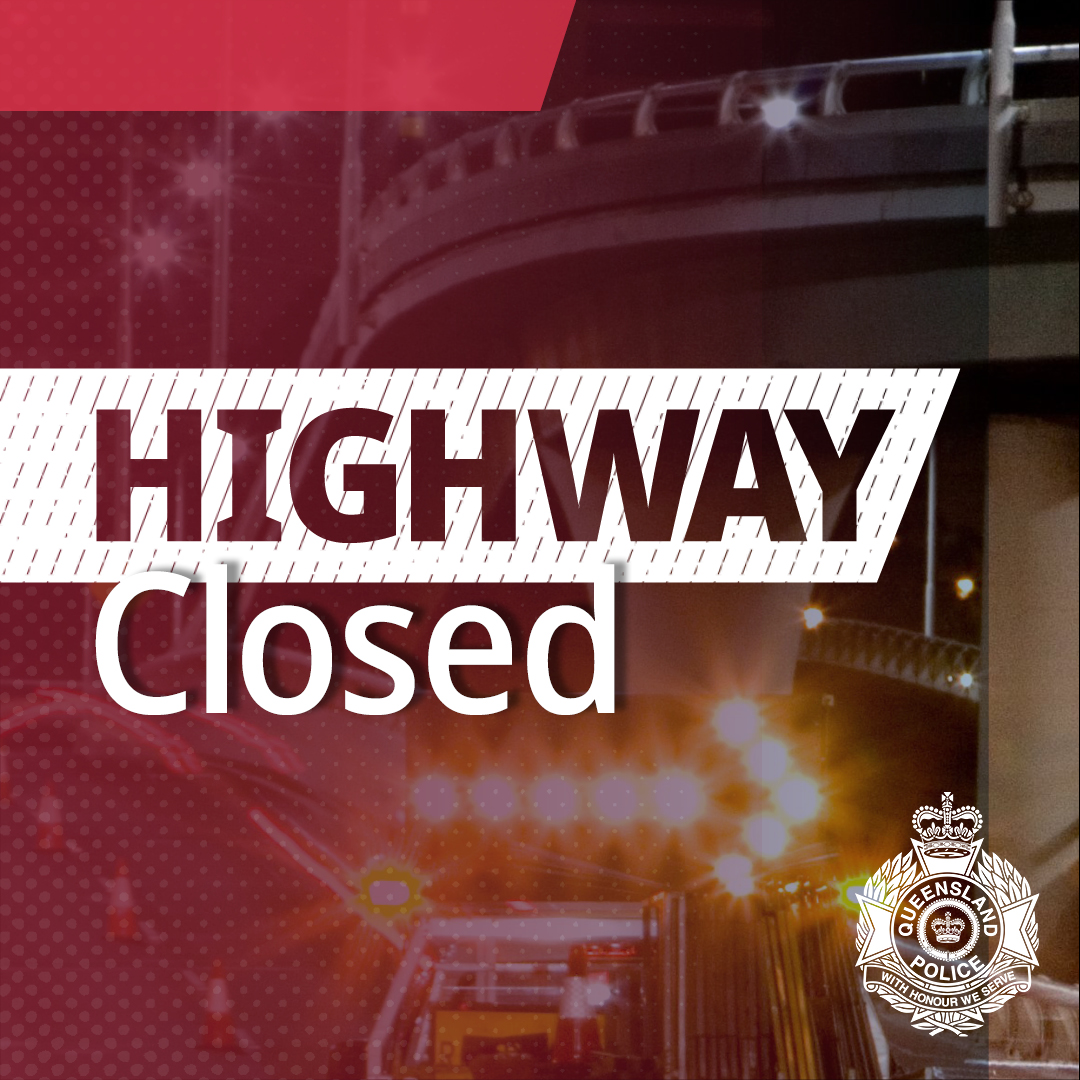 QldPolice's tweet photo. Bruce Highway closed in both directions at Barratta between Ayr and Townsville whilst emergency crews respond to a serious crash.  Please delay travel. https://t.co/buZJIreOBs