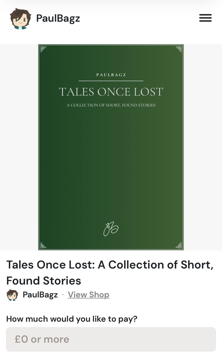 PaulBagz's tweet photo. Being a little shameless for a second, my car’s needed some emergency repairs (exhaust, fun.) 

Seemed like a good time to shill my Pay-What-You-Want e-book of Pokémon inspired short stories xoxo

Even if you just want to download it, it’s a sign I’m doing something to me 💚 https://t.co/vwZyv3RwGb