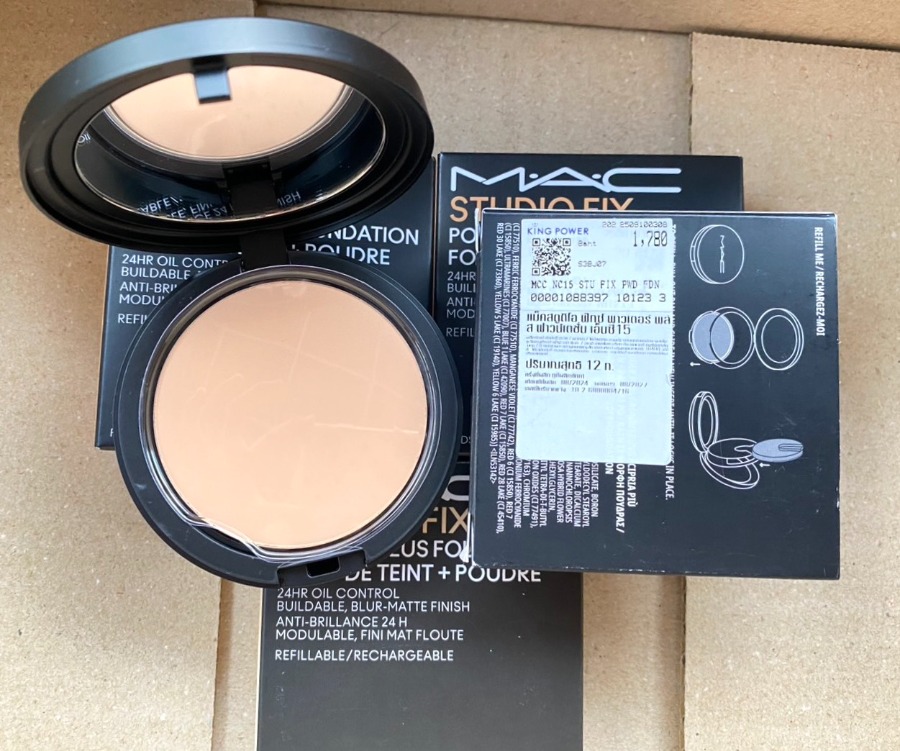 numjshop's tweet image. ✨🤍พร้อมส่ง MAC Studio Fix Powder Plus Foundation 12g 〰️ เนื้อแป้งสูตรใหม่สัมผัสนุ่มลื่น ปราศจากทัลค์ ปรับผิวให้เรียบเนียน สม่ำเสมอทันที โดยไม่ทิ้งคราบเทา ไม่ทำให้เกิดสิว

No. NC15 / NC20
🛒 1,690.-

#mac #นัมสต็อค