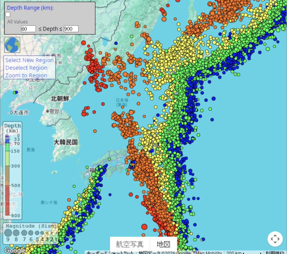 地震の発生マップだって。
中四国しか勝たん👍