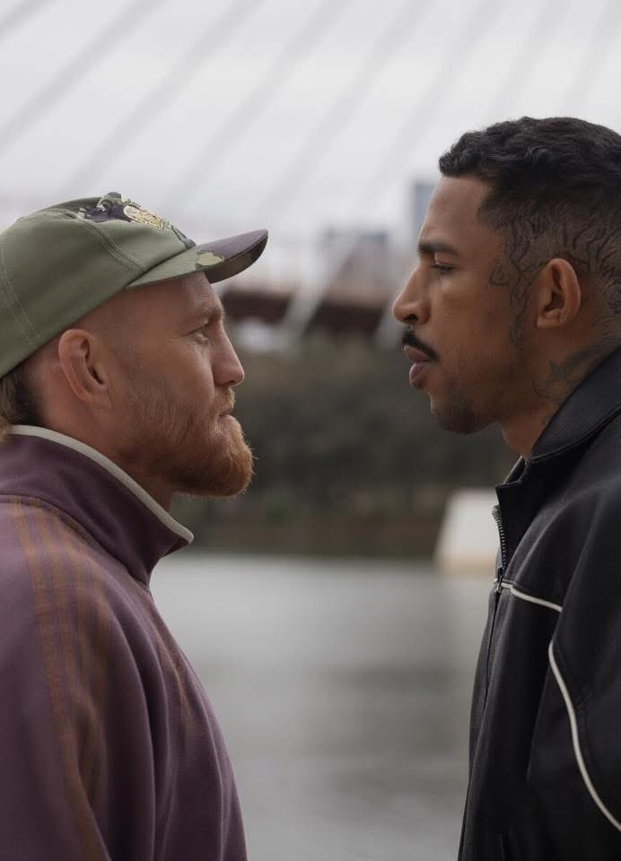 Legionnairecsn's tweet image. Jack Della Maddalena and Carlos Prates Facing off ahead of their fight this Saturday in Perth, Australia 

#paramountplus
#mixedmartialarts
#combatsports
#UFCPerth