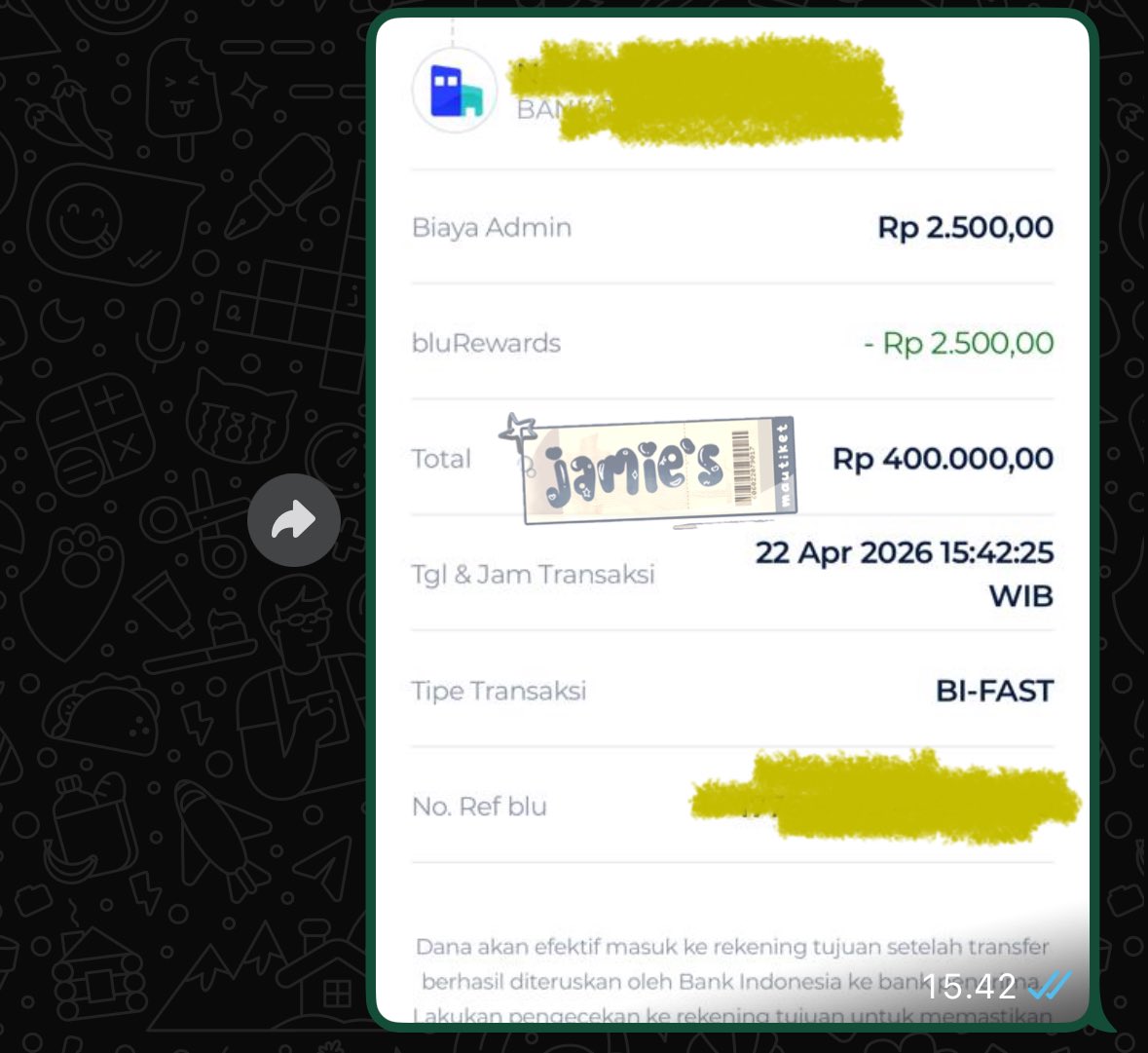 Jamie’s | Ticketing Service 🩵 tweet media
