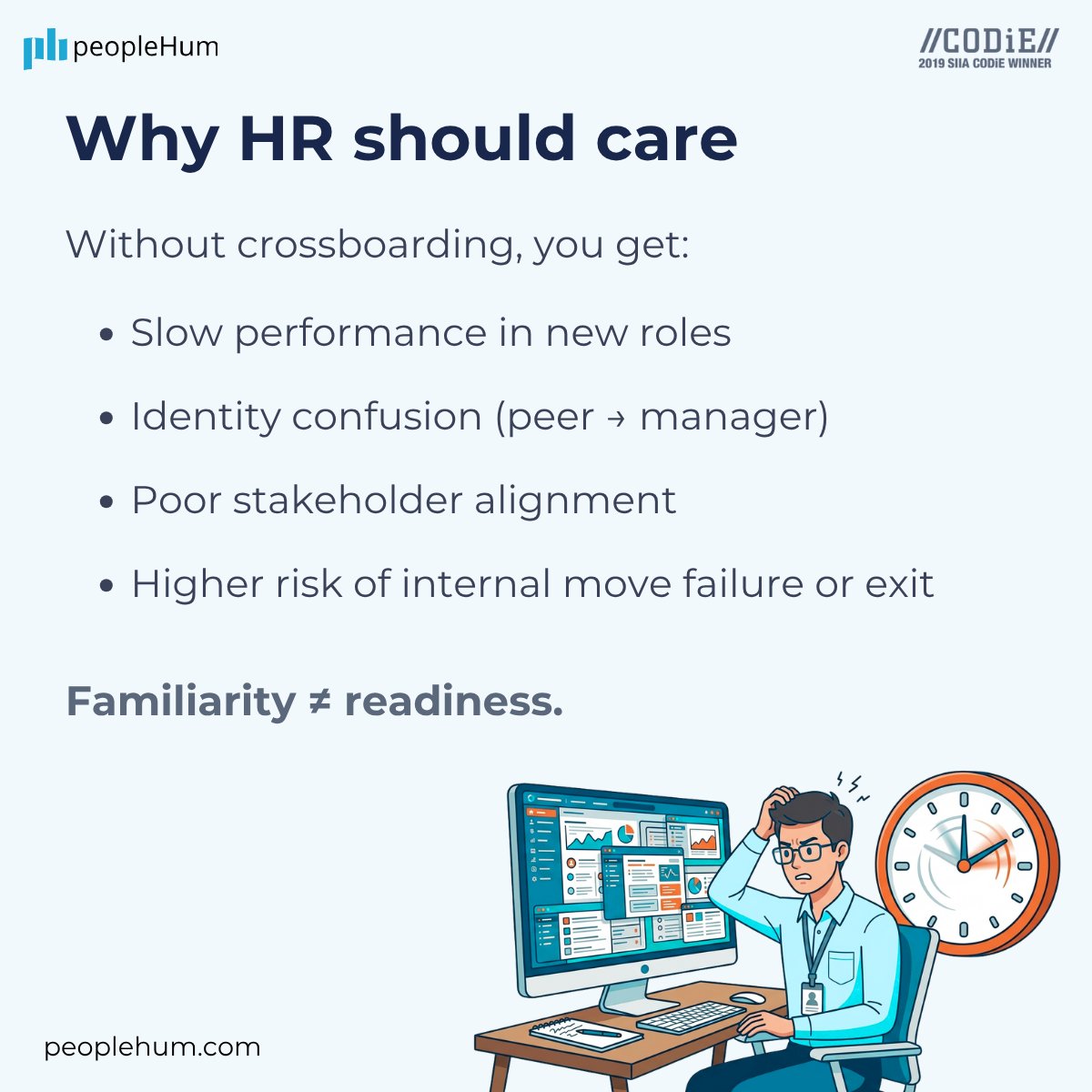 PeopleHum's tweet photo. Crossboarding is onboarding for internal moves, when an employee switches teams, roles, or locations and needs a real ramp, not “you’ll figure it out.”
👉Read the full glossary here: https://t.co/frvEmE5pCK
#InternalMobility #Onboarding #WorkDesign #BabyNongZon #5SOSinManila https://t.co/UQteUn0MCU