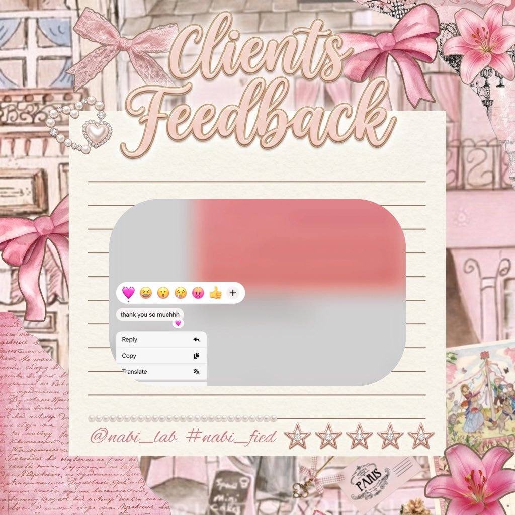 Nabi_lab's tweet photo. 🌸 𐔌 ₊˚⊹𝒸𝓁𝒾𝑒𝓃𝓉’𝓈 𝒻𝑒𝑒𝒹𝒷𝒶𝒸𝓀

📝Reflection paper

thank you for trusting me, mon amour 🤍
𐙚˙⋆.˚

#nabi_fied https://t.co/Dx5yeqjxEl