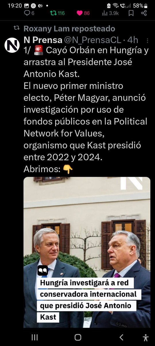 angiesaavedrag's tweet photo. @Mike_Demonio USTEDES CREEN QUE A ESTA CASTA MALDITA DE LA UDI
LES  INTERESARÍA EL FUTURO DE LOS CHILENOS DE A PIE
Y LOS DERECHOS SOCIALES 
SOLO QUIEREN ENGORDAR SU BILLETERA 
POR ESO SE NIEGAN A LEVANTAR EL SECRETO BANCARIO TIENEN MUCHO QUE EXPLICAR 
GOBIERNO DEL CRIMEN ORGANIZADO https://t.co/yzVu4OarZB
