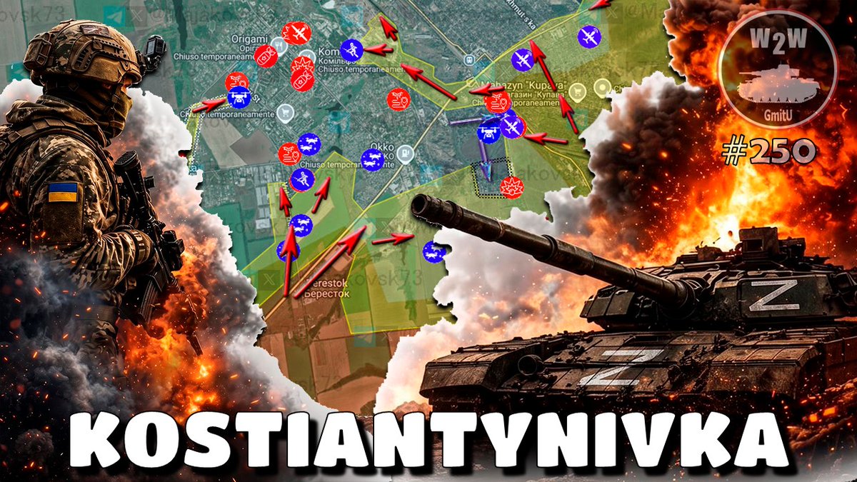 Gmit_U's tweet image. Por el repentino incremente de asaltos 🇷🇺 en todo el frente, creo que ya ha empezado la llamada ofensiva de primavera.
Lo que es seguro, es que ha empezado la Batalla por Kostiantynivka. Próximo vídeo! #Ucrania #Rusia