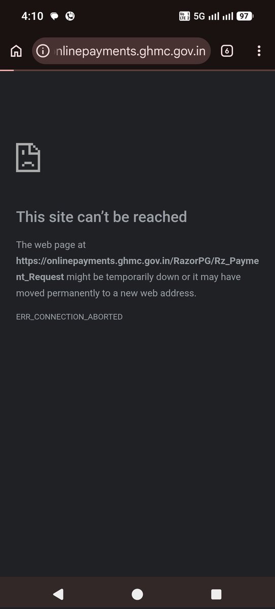 raghuvagle's tweet photo. @GHMCOnline 
The online property tax payment link doesn't work and the page breaks at the payment gateway interface.
Pls check and rectify.

PTIN : 1232100755

Else, Please share the direct payment link.
Thanks.
Raghu https://t.co/QyBQfTsI7i