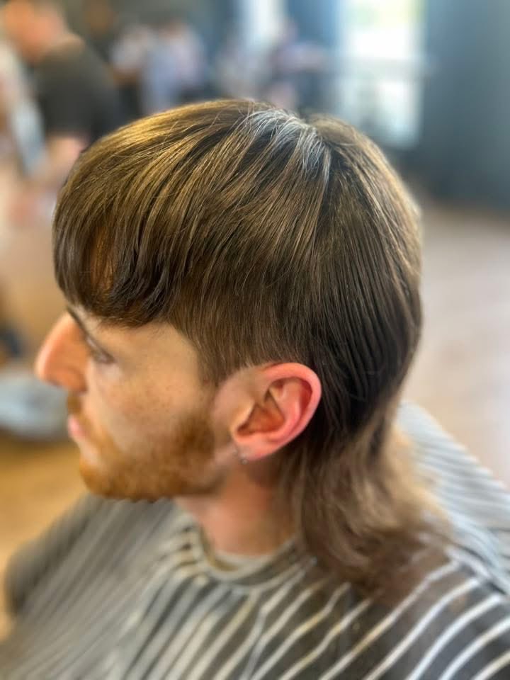 RustandRazor's tweet image. Mullet by Stu.   #barber #barbershop #barberlife #haircut #fade