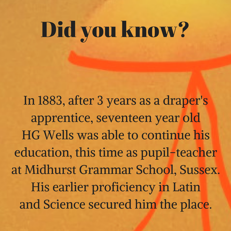 martiandiaries's tweet image. Not many 17 year-olds would be eager to return to full time education after being in work, but HG Wells relished the opportunity. 

#HGWells Author of The War Of The Worlds #alien