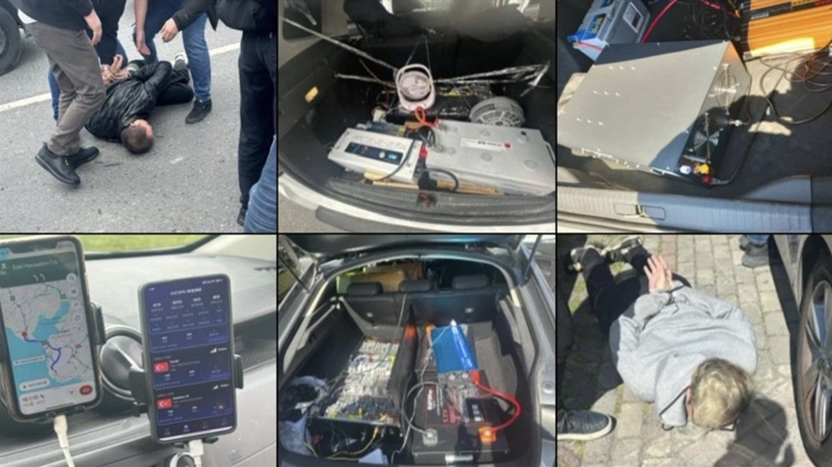 niebezpiecznik's tweet image. ⚠️ Aresztowano 3 osoby, które przez pół roku jeździły po ulicach z SMS Blasterem w bagażniku i przejmowały sygnał smartfonów osób w pobliżu. Wstrzykiwali SMS-y, 🍄 wykradali pieniądze. Szczegóły w linku poniżej: [1/2]