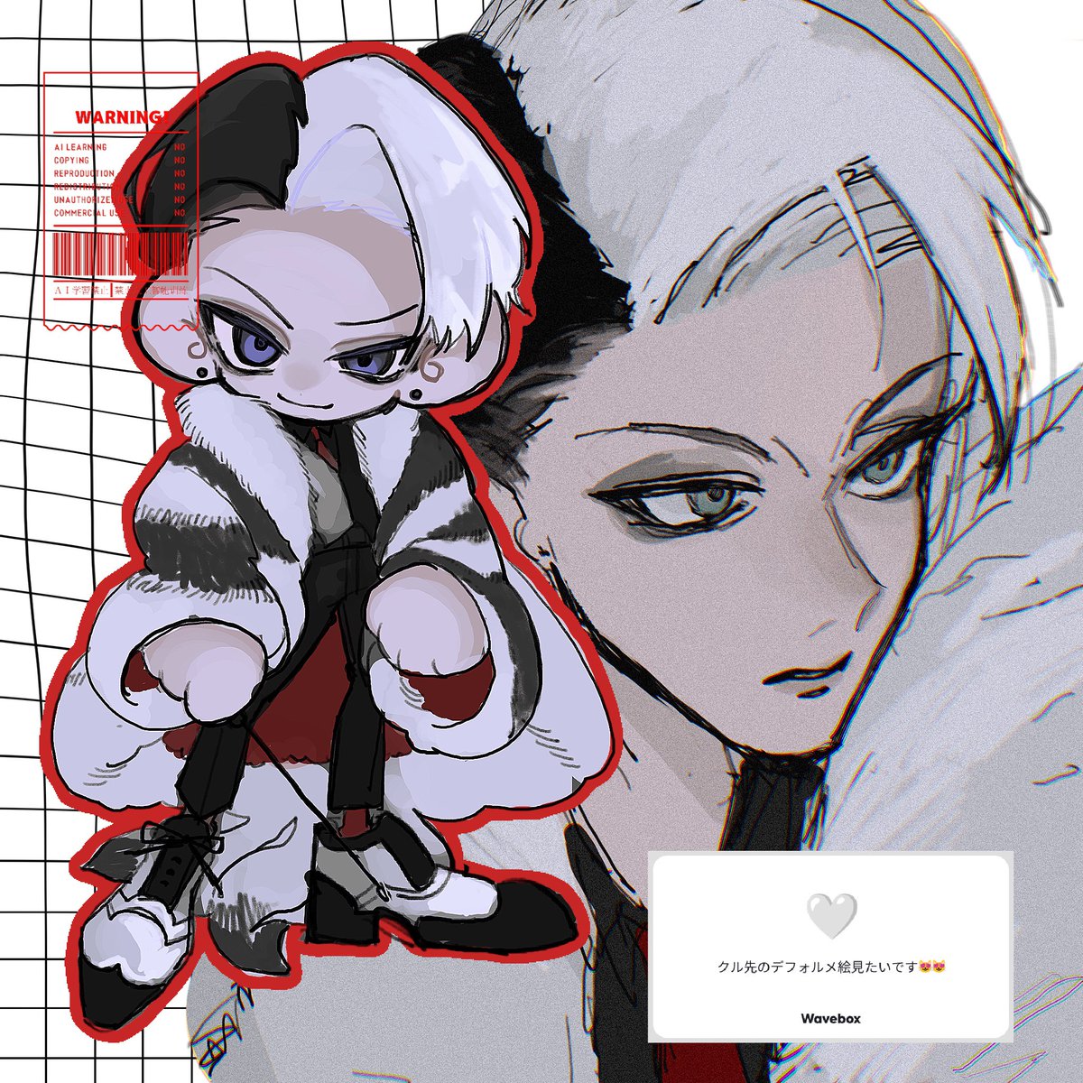 調子こいてデフォ以外も描いちゃった〜⚗️リク送ってくれてありがとうございました🩶