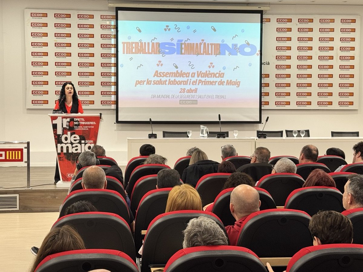 ccoopv's tweet photo. @fscccoopv @FSCdeCCOO @pilar_ccoo @MANUELM02824267 💰 "Rècord de beneficis empresarials mentre es fan un muntó d'hores extra no pagades. És un frau que impedeix crear ocupació digna a temps complet al País Valencià. És hora de repartir la riquesa" @AnaGarciaCCOOPV
✊ #1M2026 https://t.co/llKinI18jn