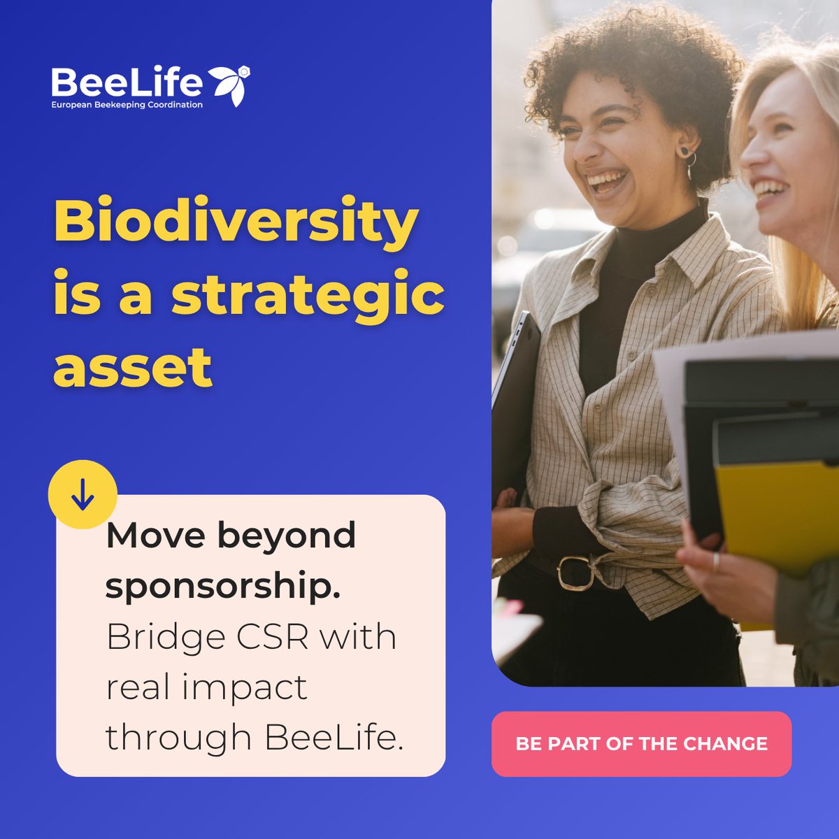BeeLifeEU's tweet image. 𝐈𝐧𝐯𝐞𝐬𝐭𝐢𝐧𝐠 𝐢𝐧 #𝐛𝐢𝐨𝐝𝐢𝐯𝐞𝐫𝐬𝐢𝐭𝐲 𝐢𝐬 𝐚 𝐬𝐭𝐫𝐚𝐭𝐞𝐠𝐢𝐜 𝐚𝐬𝐬𝐞𝐭. 🌍
Join BeeLife to move beyond sponsorship. Partner with campaigns like EU BeeLover to bridge #CSR and real impact.
Don't just support the cause—lead it. 🐝bee-life.eu/donate