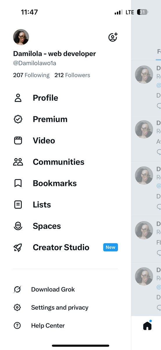 Damilola - web developer tweet media