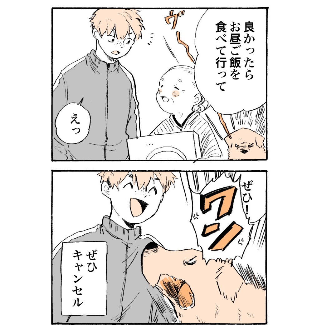無事お昼ご飯は食べることができました

#姫ばあちゃんとナイト
(新作4コマ毎日更新中!) 
