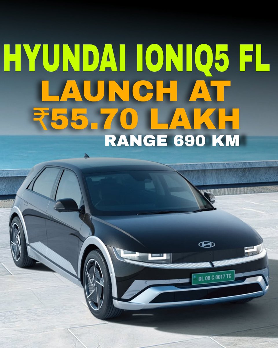 ChemistryBala's tweet image. Hyundai has LAUNCHED the loniq 5 facelift in India at ₹55.70 lakh

Bigger 84 kWh battery

ARAI range up to 690 km

New bumpers + wheels

New infotainment

Wireless Android Auto and Apple Carplay

Rear parking collision avoidan

@hyundai

@hyundaiindia

#hyundai

#ioniq

#ioniq5