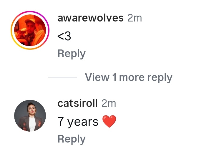 Nag comment si Ms. Catsi &amp; Direk Petersen 🥹 HIH and AIL fam.

#DonBelle