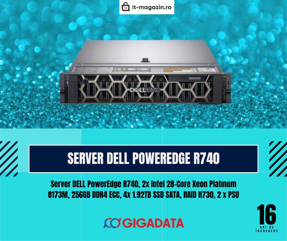 gigadataittech's tweet photo. Putere maximă pentru infrastructura ta IT!
Server Dell PowerEdge R740, echipat cu 2x Intel Xeon Platinum 8173M (28 Core), oferă performanță ridicată pentru aplicații enterprise și data center.
 https://t.co/CAuIJwAsCx
👉🏻https://t.co/hNhP71c0nM
#Dell #PowerEdge #R740 #Server #Data https://t.co/rIhJHi5JL9