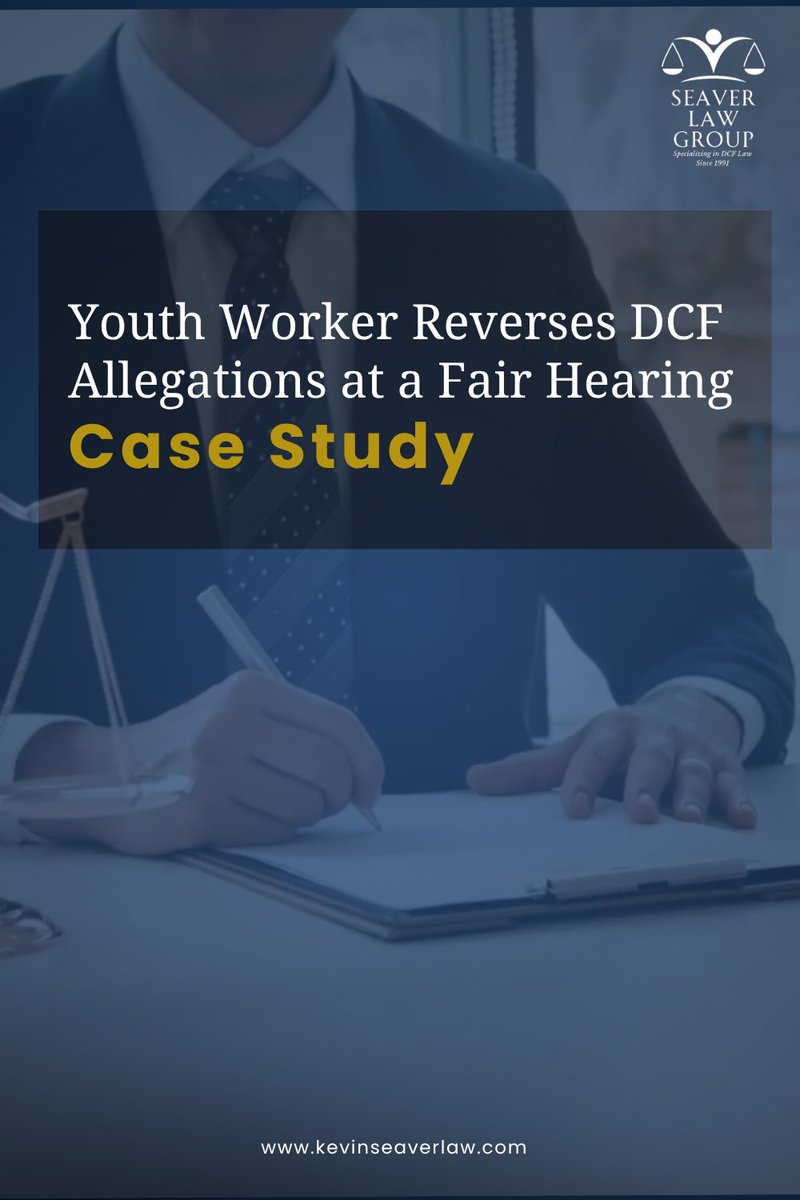 KevinPSeaverLaw's tweet image. A youth worker was accused of abuse during a restraint—but the court reversed DCF’s decision after finding inconsistent reports, ignored medical evidence, and due process violations.

Read more: seaverdcflawyer.com/dcf-fair-heari…

#dcflawyer #dcf