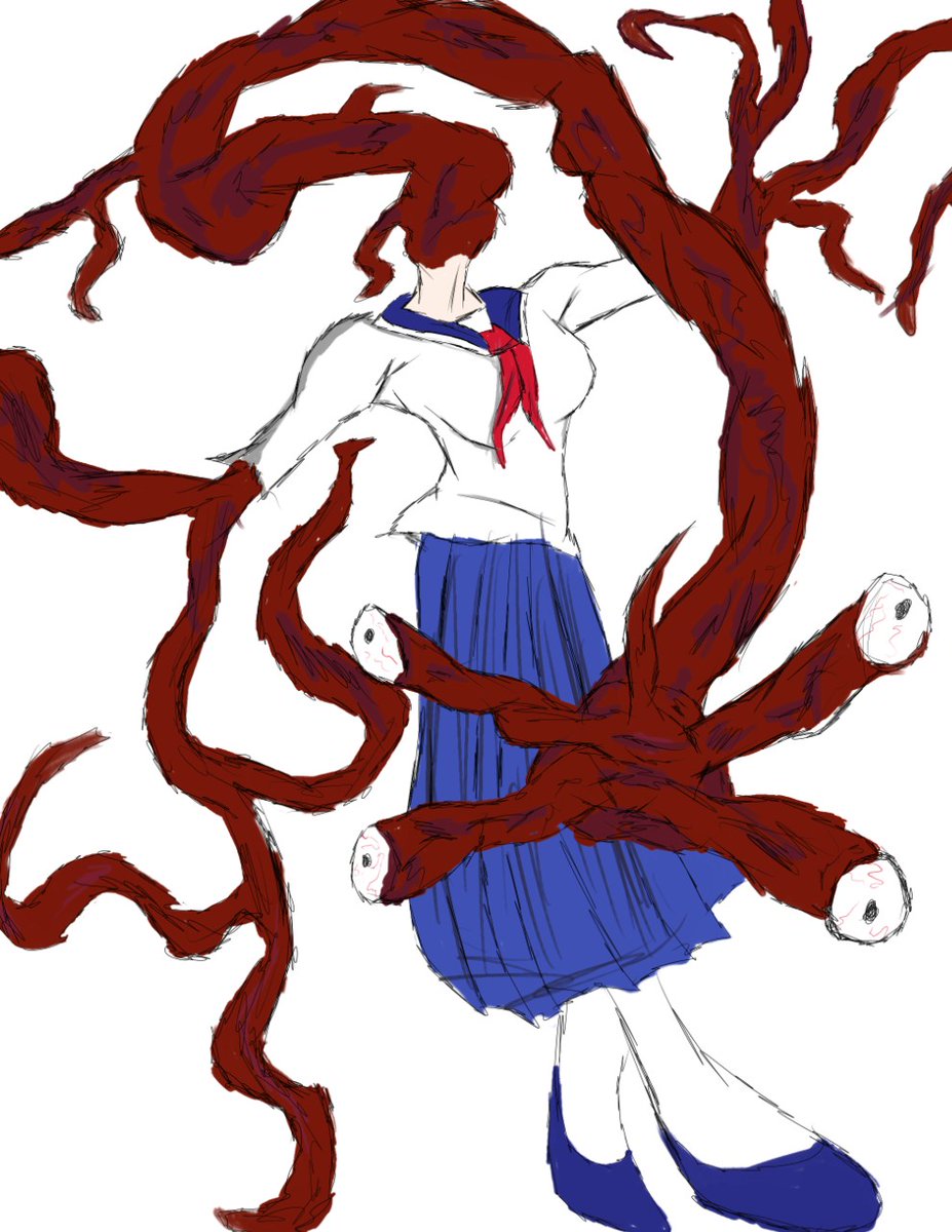 ork0029912's tweet image. 先週の月曜日、久々に大悪夢を見ました。その時に出てきた女の子です
#イラスト
#クリーチャー
#creatures