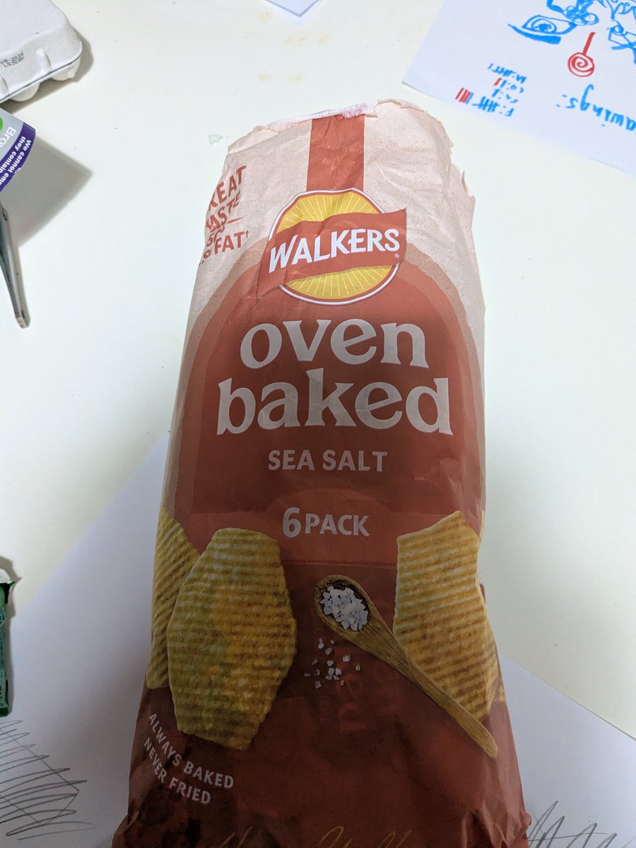 AnneWorrall3's tweet photo. @walkers_crisps what is going on with my plain crisps? I love a mix up but very unexpected 😂 https://t.co/c8nN6B7qAZ