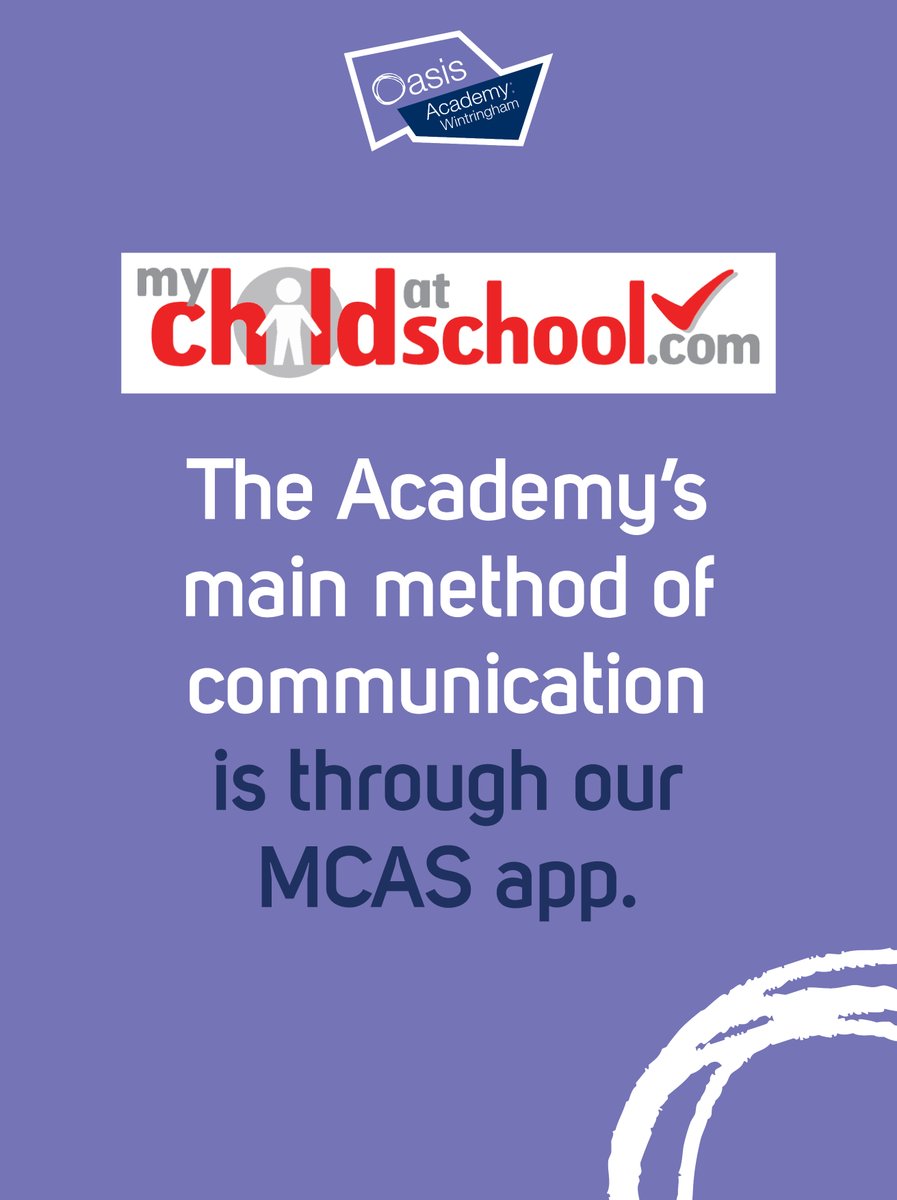 OAWintringham's tweet image. The Academy’s main method of communication is through our MCAS app. Please ensure you have it installed and that notifications are turned on to receive the latest updates from us. #StayConnected #ParentCommunication #MCASApp
