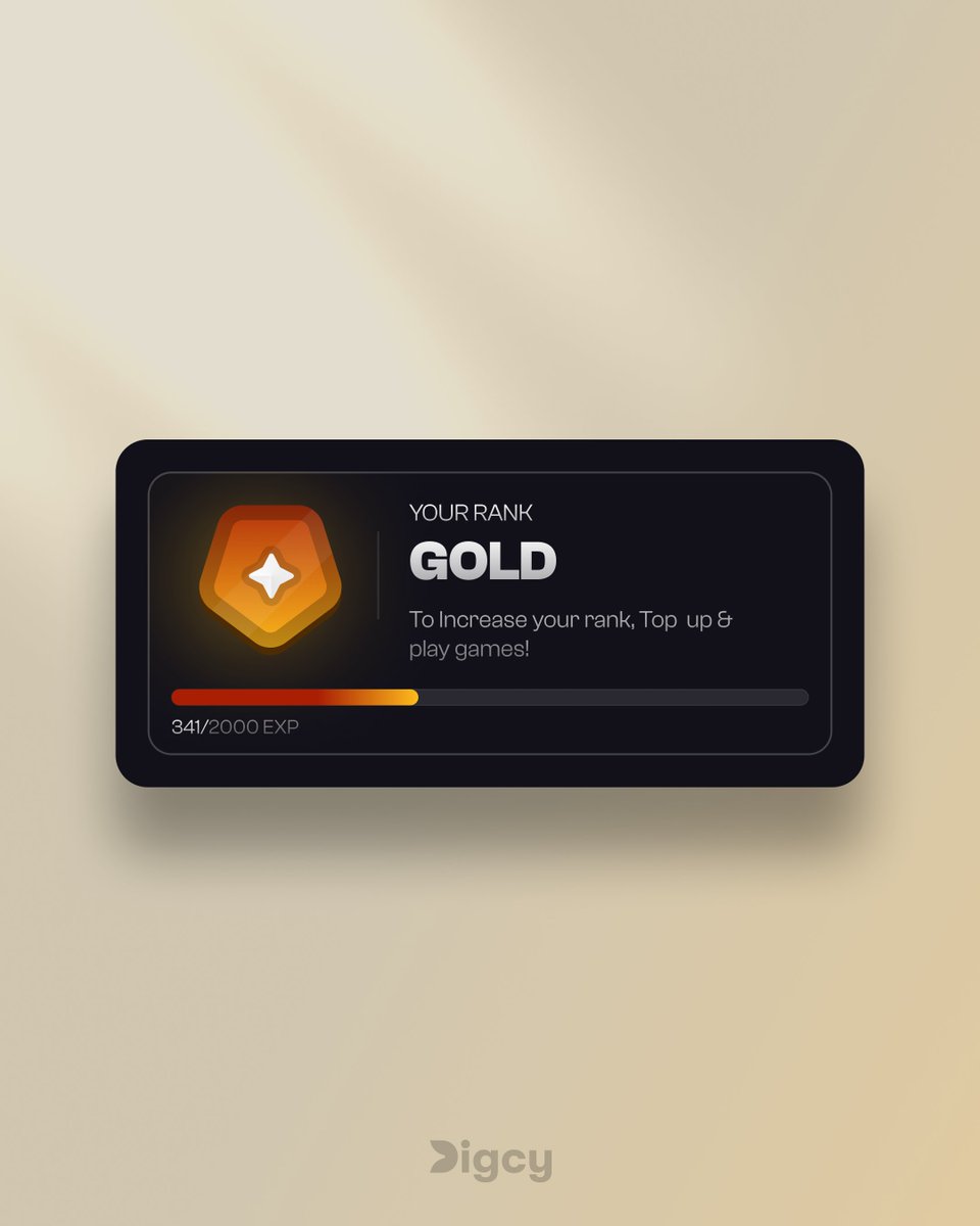 digcydesign's tweet image. Reward psychology = retention
Gold tiers, progress bars, VIP perks
→ Users stay longer when they feel progress
#Gamification #ProductDesign #UXTips
