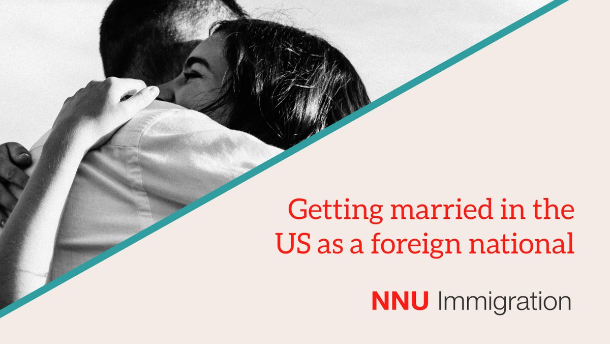 Planning to get married in the US?

Our guide explains the legal requirements, documentation and practical steps for non-US nationals: 

nnuimmigration.com/getting-marrie…

#USVisa #ImmigrationAttorneys
