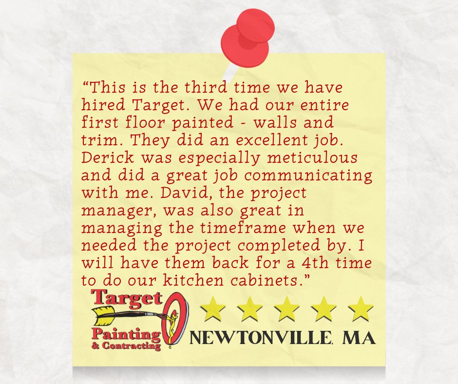 TargetPainting1's tweet image. We’re grateful for every referral and opportunity to serve our customers 💬! 
#exteriorpainting #carpentry #housewashing #sudbury #concord #Dennis #cape #capecod #targetpainting