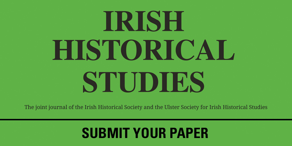 cambUP_History's tweet image. Interested in submitting your article to Irish Historical Studies? Click here for more information.
📚 cup.org/3QwL3IJ

#irishhistory #twitterstorians
