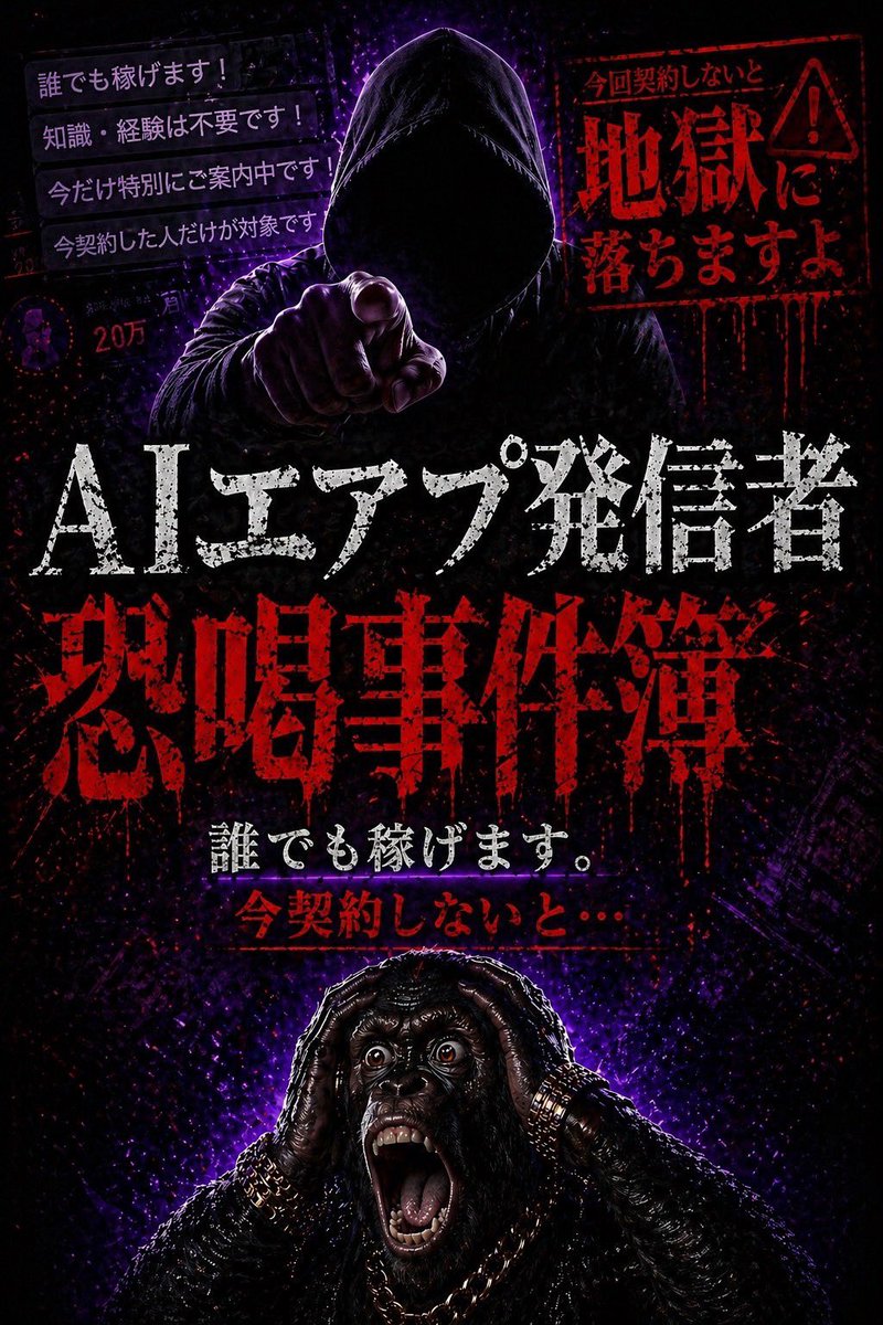 GetmoneygangGee's tweet photo. 【24時間限定】

⚠️閲覧注意⚠️

AI副業の闇、全部バラします。

・実際に行われた"Zoomの実録音声"
・嘘の自動化ツールの正体
・初心者を狙った“罠”の手口

あまりにも刺激が強すぎるので
心臓弱い人は見ないでください。

欲しい人は

①フォロー
②リプに【事件簿】

こちら送ってください‼️ https://t.co/V27YxD6wac