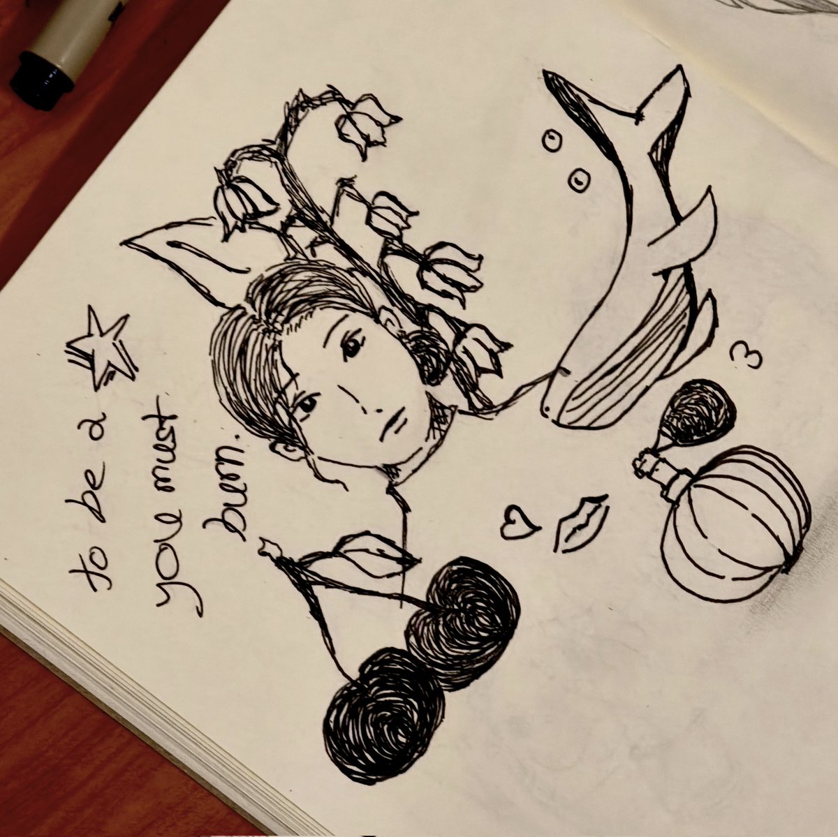 Drawing is the meaning of imperfection. However you draw something, it is always beautiful because it’s your creation. Just like our lives—nobody is perfect. No matter what kind of life you have, good or bad, it is uniquely yours.