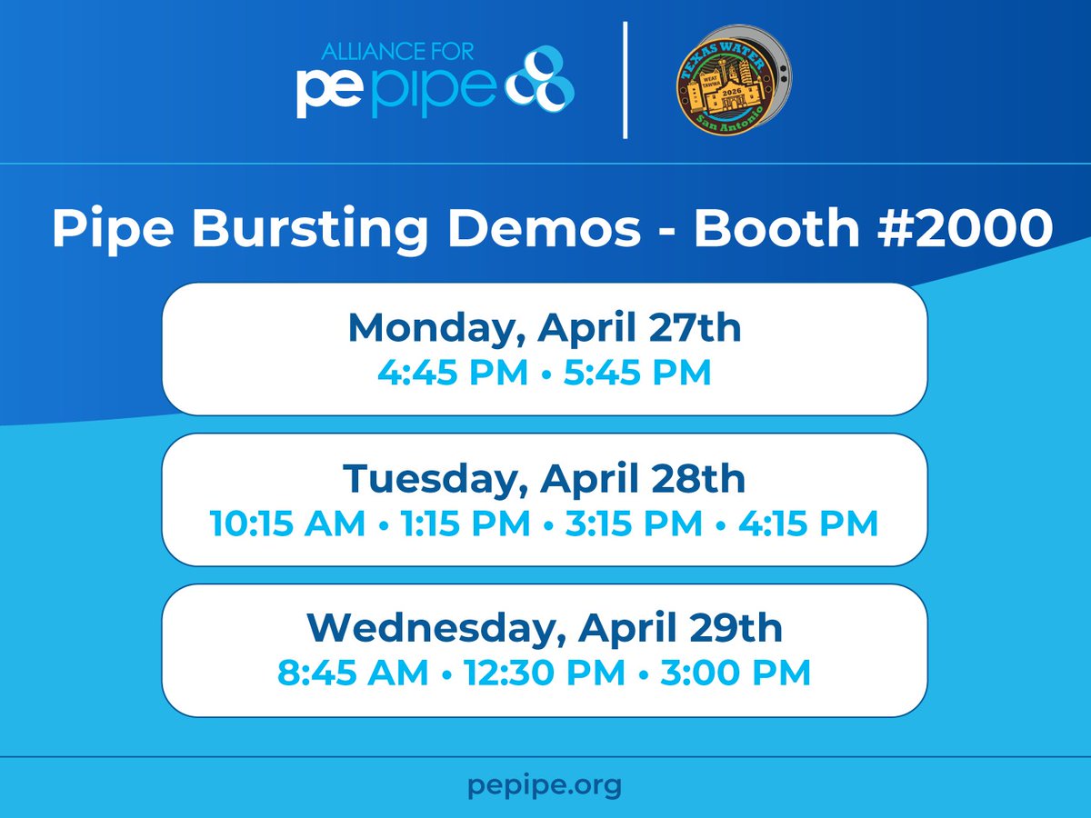 Alliance for PE Pipe tweet media