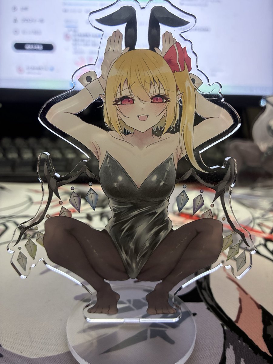 例大祭のアクスタ宣伝です!!
今回はこの4種類を販売します!!
リミッター解除椛、インナー椛、バニーフランは今回が初販売、バニー椛ちゃんは再販品となります。
インナー椛、バニーフランは今まで作ったアクスタの中でもかなり大きく見えます!!
ぜひ手に取ってください!! 