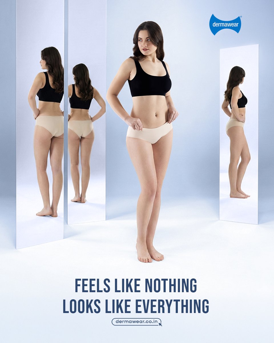 dermawear's tweet image. Every Angle | Effortlessly You
Crafted to move with your body, our seamless innerwear disappears beneath your clothes — so all anyone sees is you, at your absolute best.

#dermawear #womanpanty #bodypositivity #invisiblecomfort #womensinnerwear