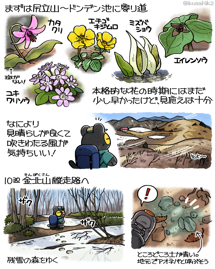 kusahik2's tweet photo. （まんが）佐渡ヶ島で山登り（1/2） https://t.co/Vo2WH8QiR2