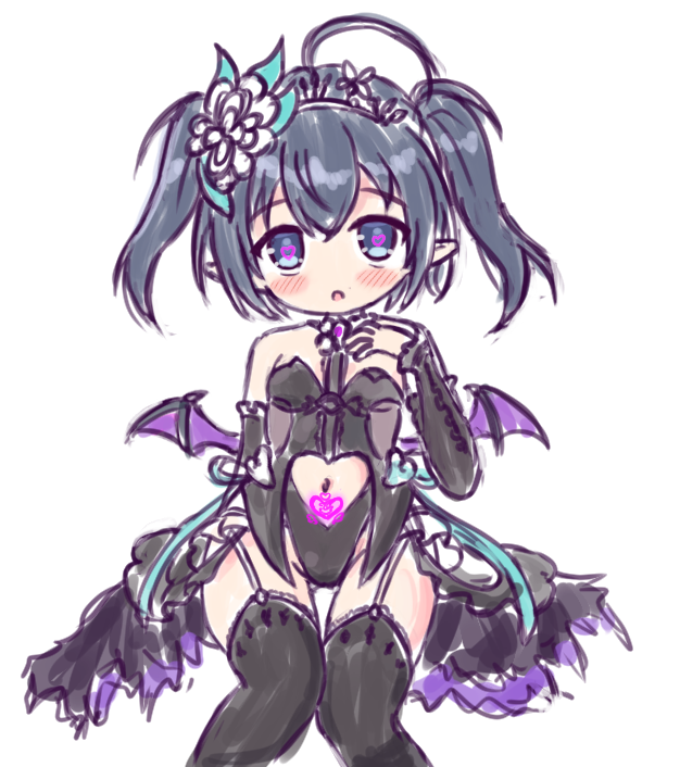 Dugallel's tweet photo. #クルスタ
ごそごそと黒サチちゃんを落書きしてて思ったんですが
今まで無かったピンクのエフェクトは淫紋付いた時の奴ですよね…
サチさん？ https://t.co/47J9baJtdO