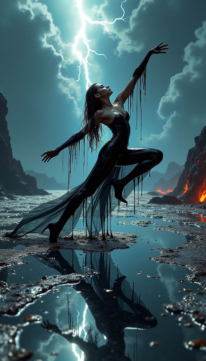 ruhinrhyme's tweet image. She leans into the storm as if it’s you,
rain tracing whispers her skin once knew.
The sky trembles, aching, brightening—your touch returns as fierce #lightning,
and love strikes deep, forever true.

#vss365 #poetry