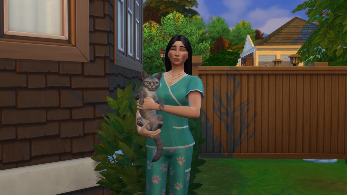 stilesxlangdon's tweet photo. Lo más bonito de jugar a este juego es poder cuidar animales ❤️🐾 #thesims4 https://t.co/CzvAJnMMTN