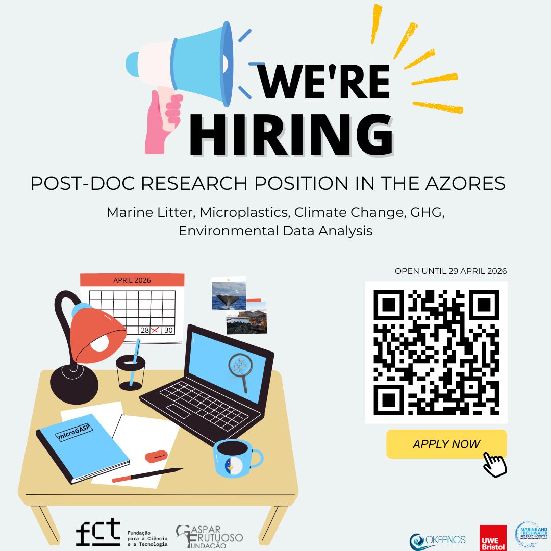 EurOceanCentre's tweet image. 🚨 Closing soon: a #postdoc within the Fundação Gaspar Frutuoso and Okeanos, at the University of the Azores!

Join the #microGASP project, exploring how #microplastics may contribute to #GreenhouseGas #Emissions in the #Ocean–#Climate system.

Info 👉 eurocean.org/np4/2062.html