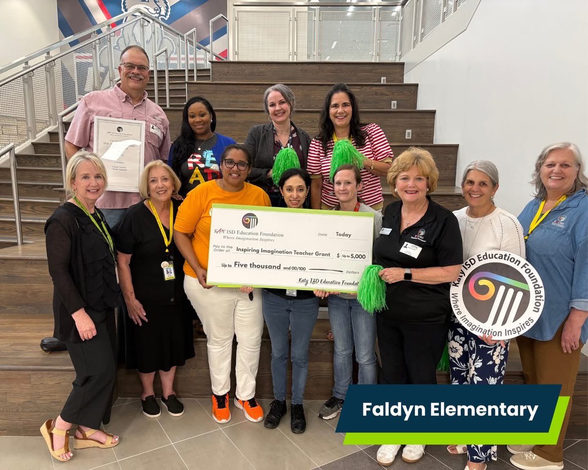 FaldynFoxes's tweet photo. Congrats to our Special Education team for being awarded the Inspiring Imagination Teacher Grant! Thank you, Katy ISD Education Foundation! https://t.co/X00O7J7Iq2