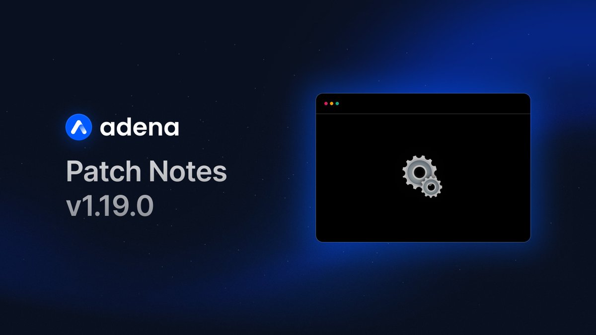 Adena v.1.19.0 is here 🚀

A major step toward becoming the home wallet for a multichain <a href="/_gnoland/">Gno.land ⚛️</a> — and toward a wallet experience that scales with the ecosystem as it heads into mainnet.

Multichain support is here, starting with <a href="/_atomone/">AtomOne</a>. 🧵

1/4