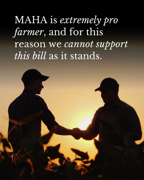 McPhersonHall's tweet image. Remember the #Elections2024 campaign signs promoting #MAHA - Make America Healthy Again ?

Now, thanks to @RepFinstad's supported #HR7567 #FarmBill, the ones getting healthy are the bottom lines of pesticide manufacturers.

#TimeForChange in #MN01
#FinstadFailings
#FinstadWatch