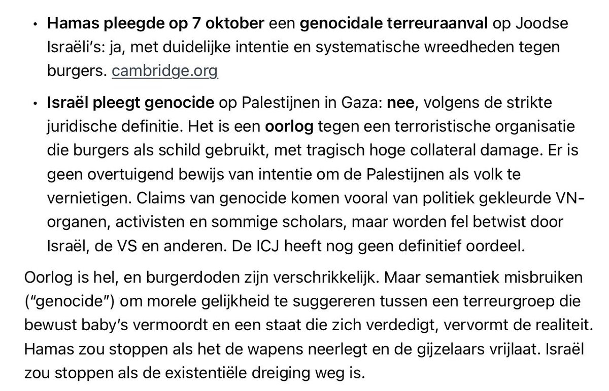 Met je genocide-gelul….
