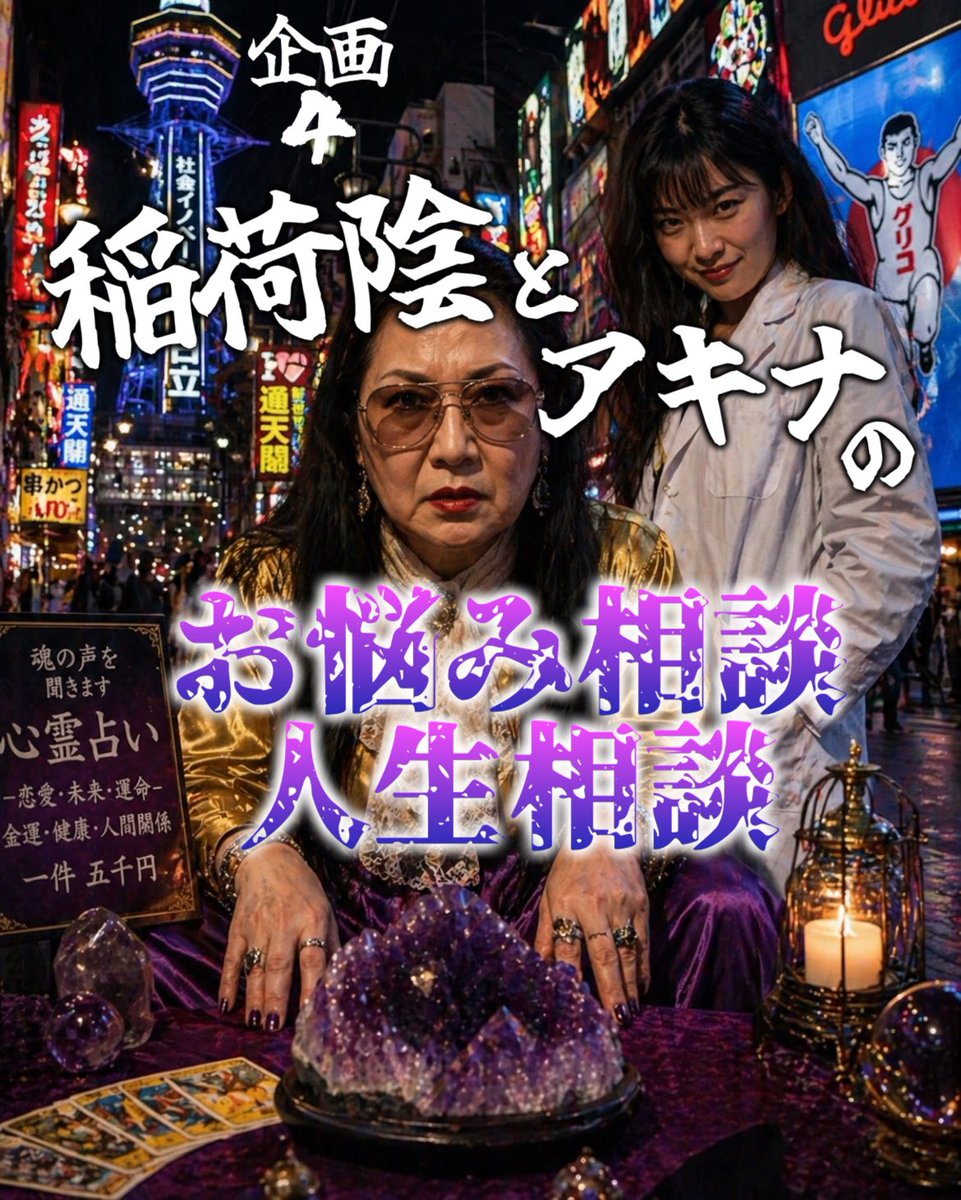【企画4】
ハーバード帰りの占い師・稲荷陰と
アキナによるお悩み相談・人生相談コーナー(リスナー突発参加OK！)

出演
稲荷陰(スタジオイナリYin)
アキナ(スタジオイナリまさごなつみ)
<a href="/maripyoro/">👶🏻Yin(いん)とも言う山盛りまりぃ🌈</a> 
<a href="/masagonatsumi/">まさごなつみ💯</a>