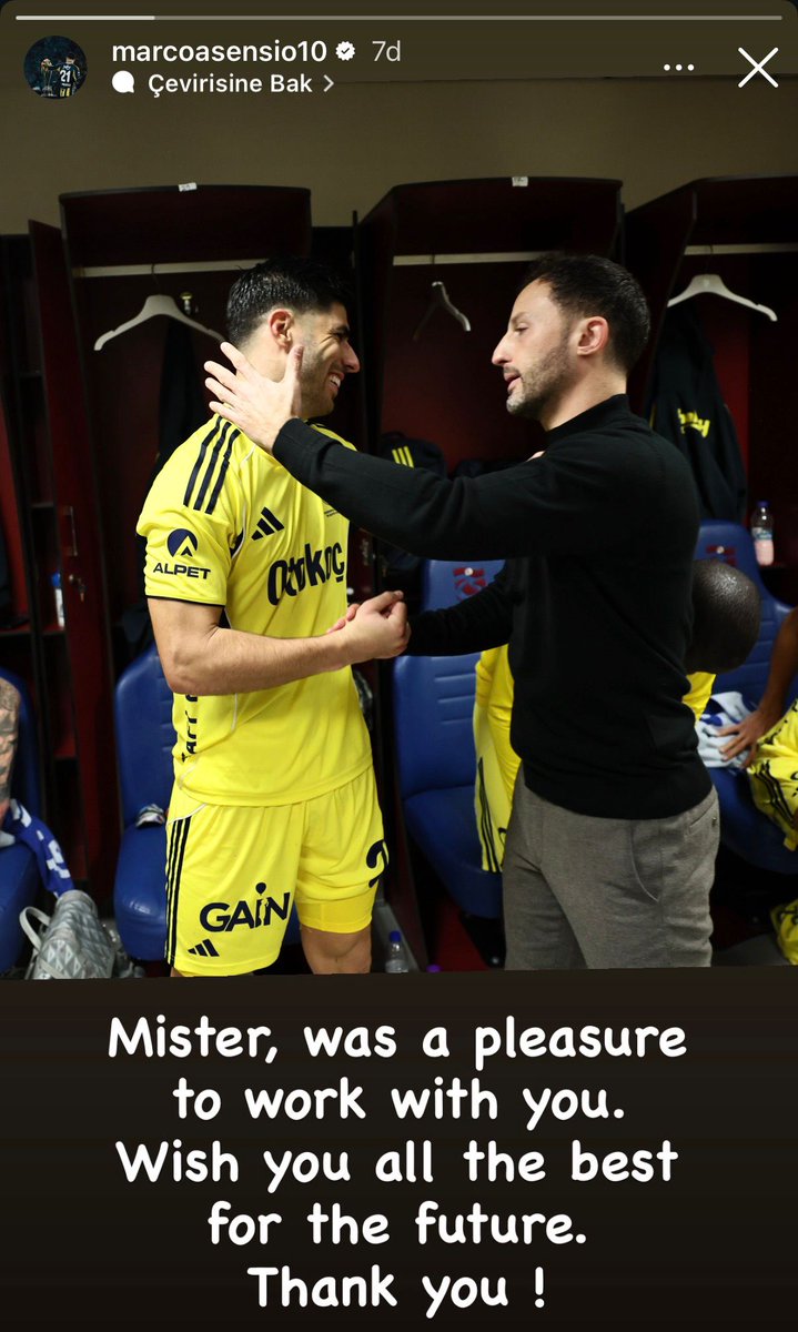 demarkesports's tweet photo. Marco Asensio, Domenico Tedesco'ya veda etti: "Sizinle çalışmak bir zevkti. Geleceğiniz için en iyisini diliyorum. Teşekkür ederim!" https://t.co/kCq9z7HHWy